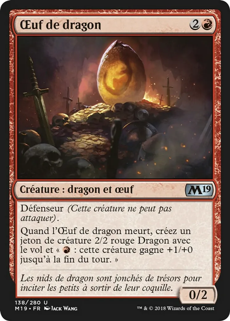 Œuf de dragon from Core Set 2019 - Magic: The Gathering
