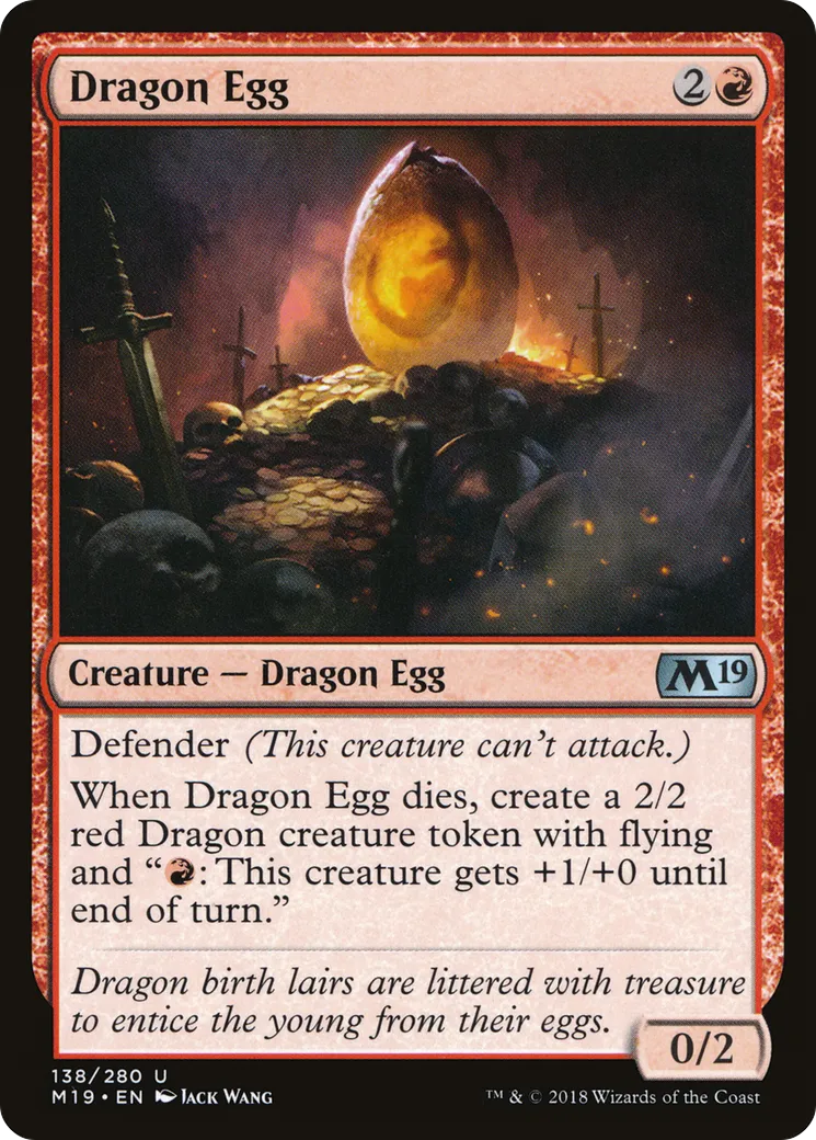 Dragon Egg from Core Set 2019 - Magic: The Gathering