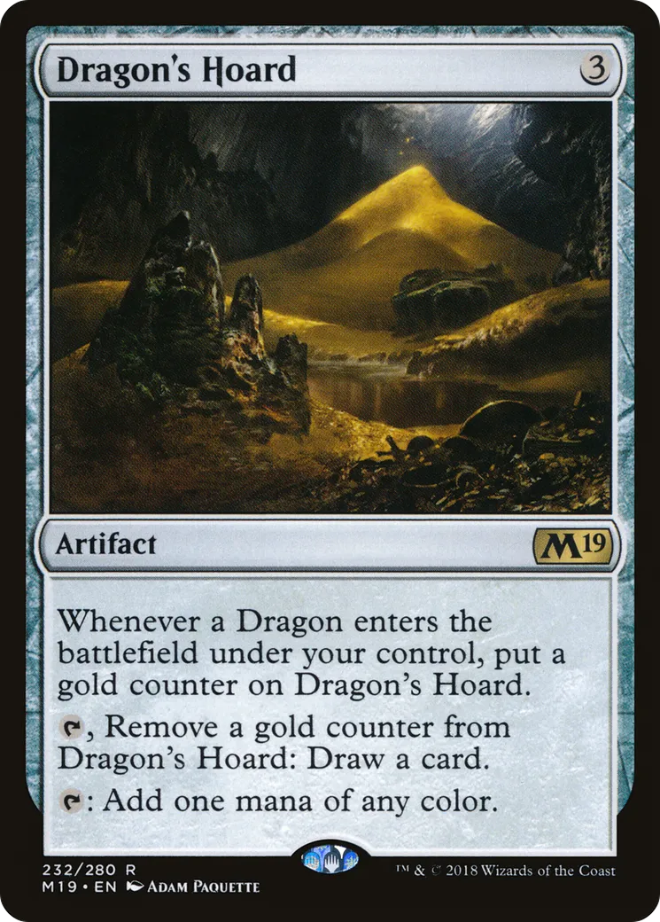 Dragon's Hoard from Core Set 2019 - Magic: The Gathering