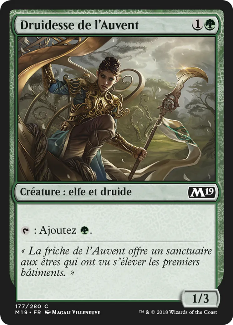 Druidesse de l'Auvent — Core Set 2019 — Magic: The Gathering