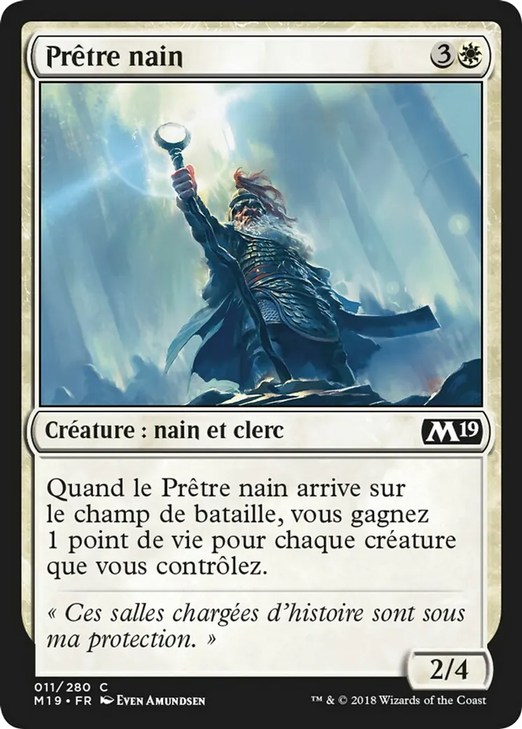 Prêtre nain — Core Set 2019 — Magic: The Gathering