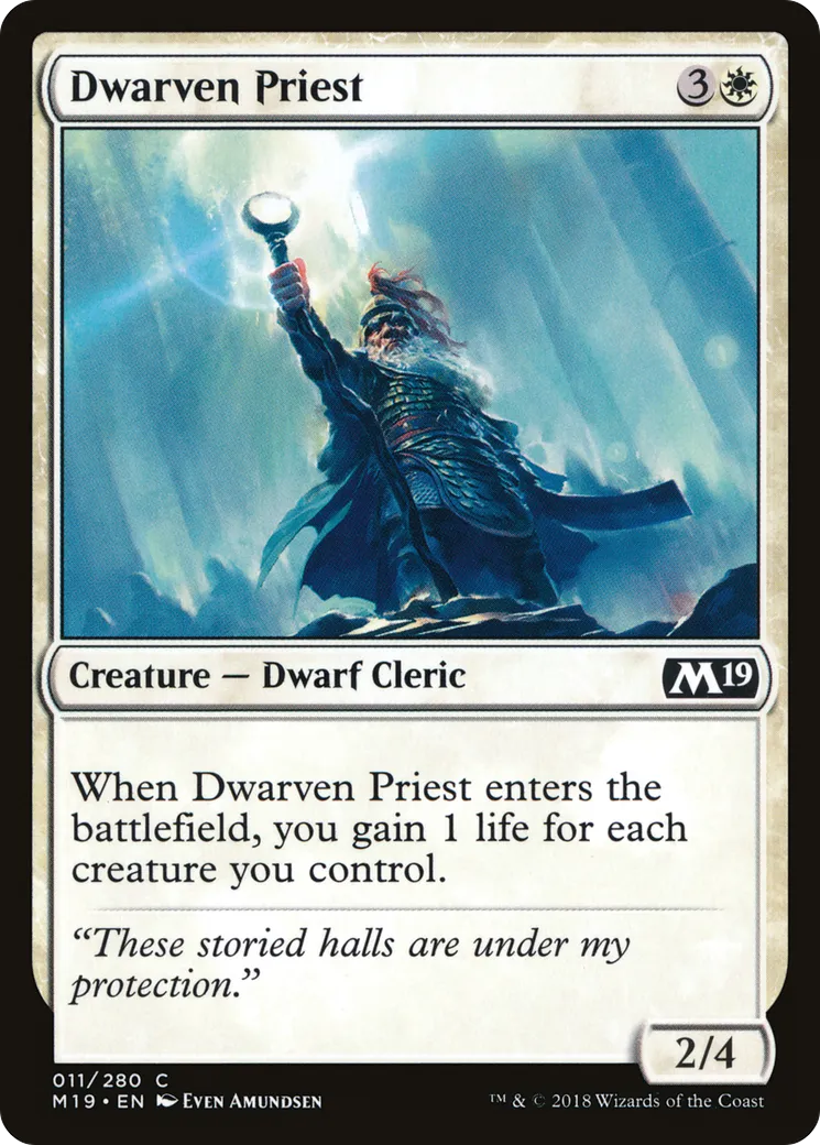 Dwarven Priest — Core Set 2019 — Magic: The Gathering