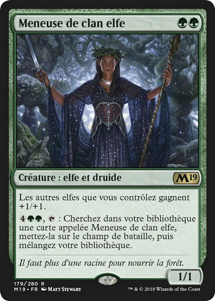 Meneuse de clan elfe — Core Set 2019 — Magic: The Gathering