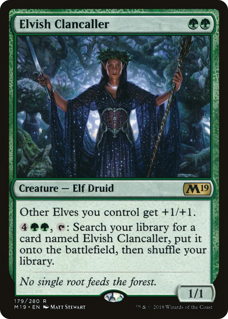 Elvish Clancaller — Core Set 2019 — Magic: The Gathering