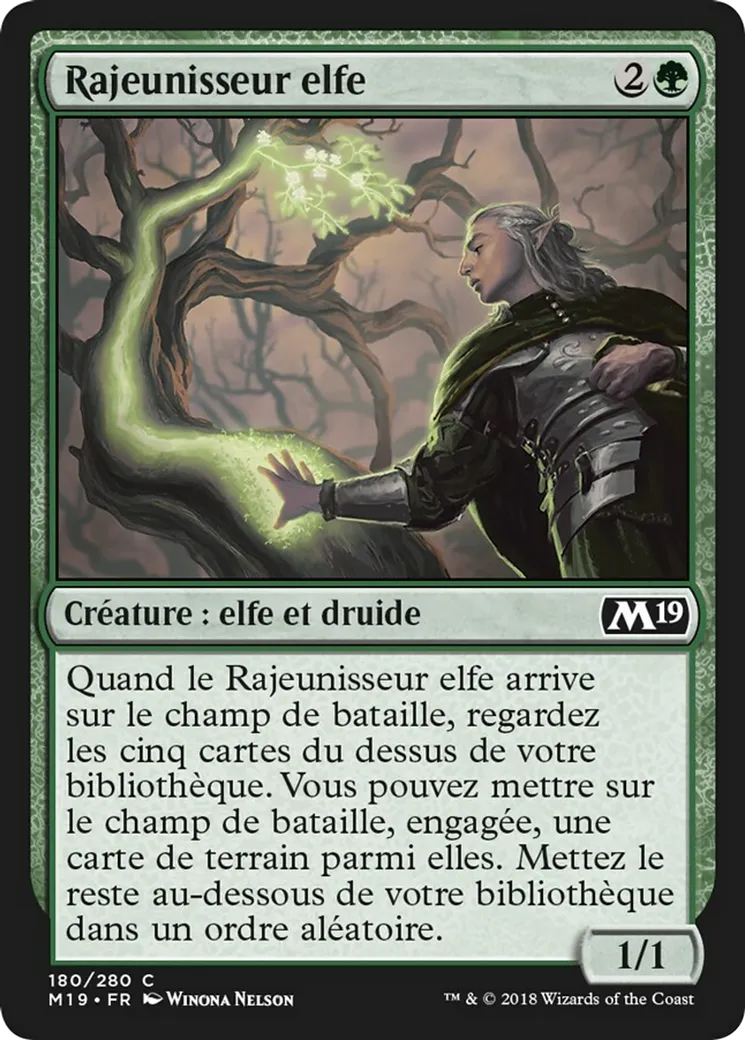 Rajeunisseur elfe — Core Set 2019 — Magic: The Gathering