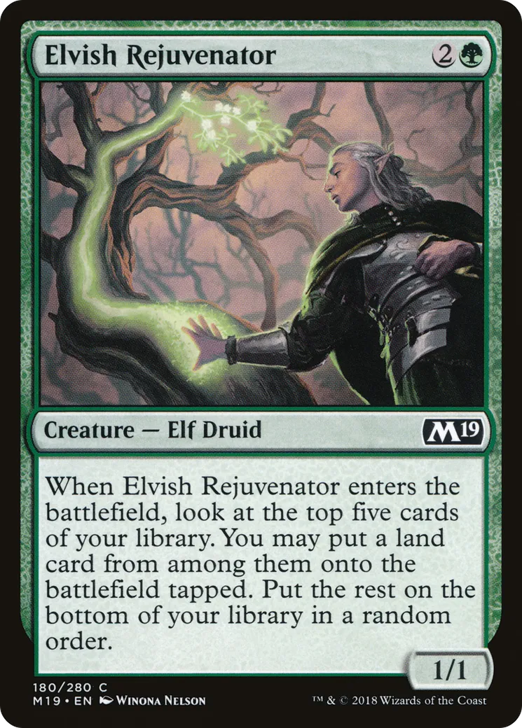 Elvish Rejuvenator — Core Set 2019 — Magic: The Gathering