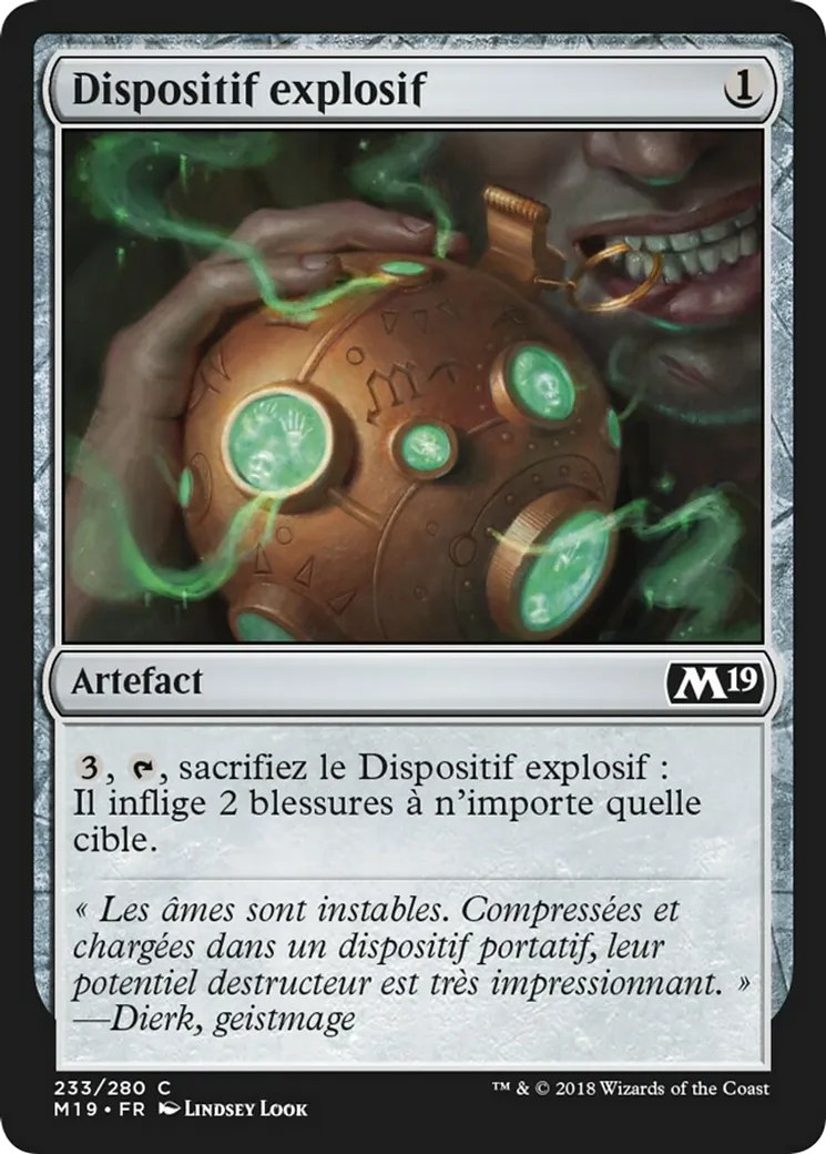 Dispositif explosif — Core Set 2019 — Magic: The Gathering