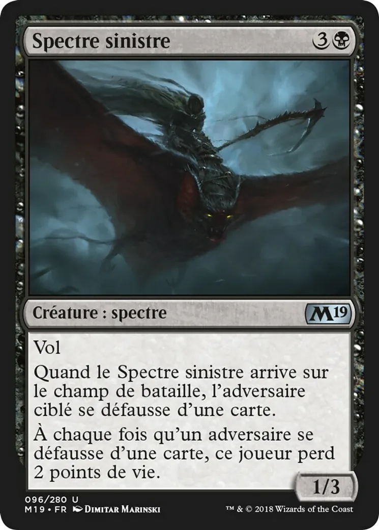 Spectre sinistre — Core Set 2019 — Magic: The Gathering