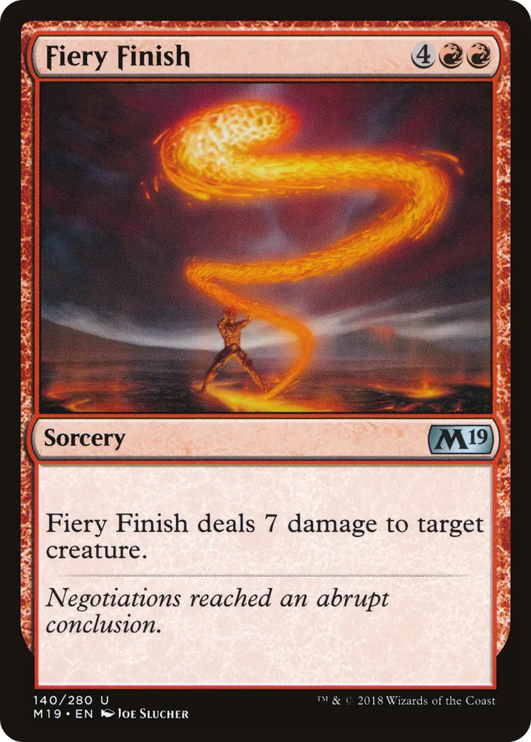 Fin ardente — Core Set 2019 — Magic: The Gathering