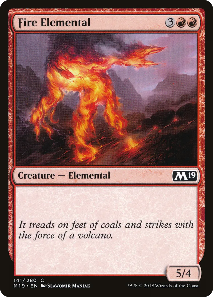 Élémental de feu — Core Set 2019 — Magic: The Gathering