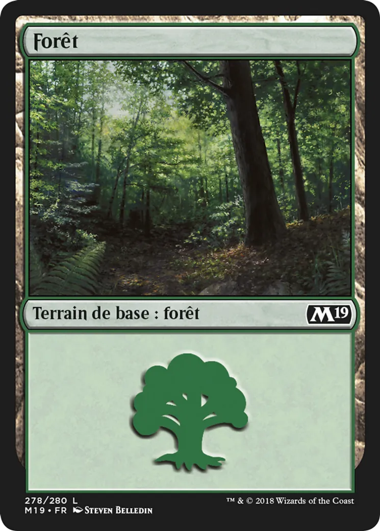 Forêt — Core Set 2019 — Magic: The Gathering