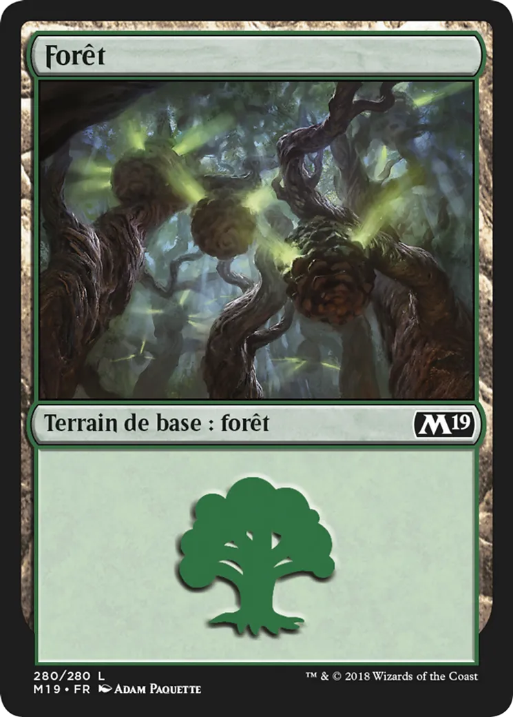 Forêt from Core Set 2019 - Magic: The Gathering