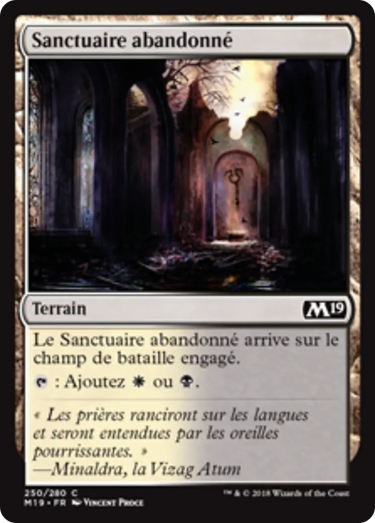 Sanctuaire abandonné — Core Set 2019 — Magic: The Gathering