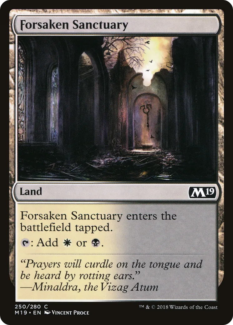 Sanctuaire abandonné — Core Set 2019 — Magic: The Gathering