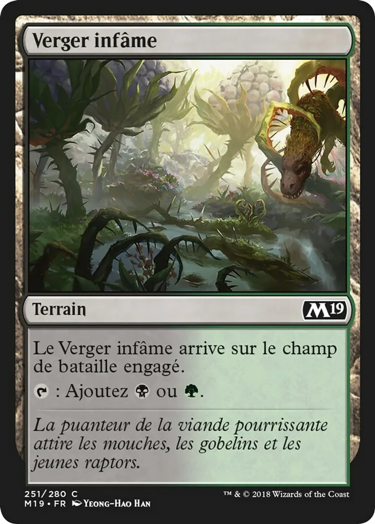Verger infâme — Core Set 2019 — Magic: The Gathering