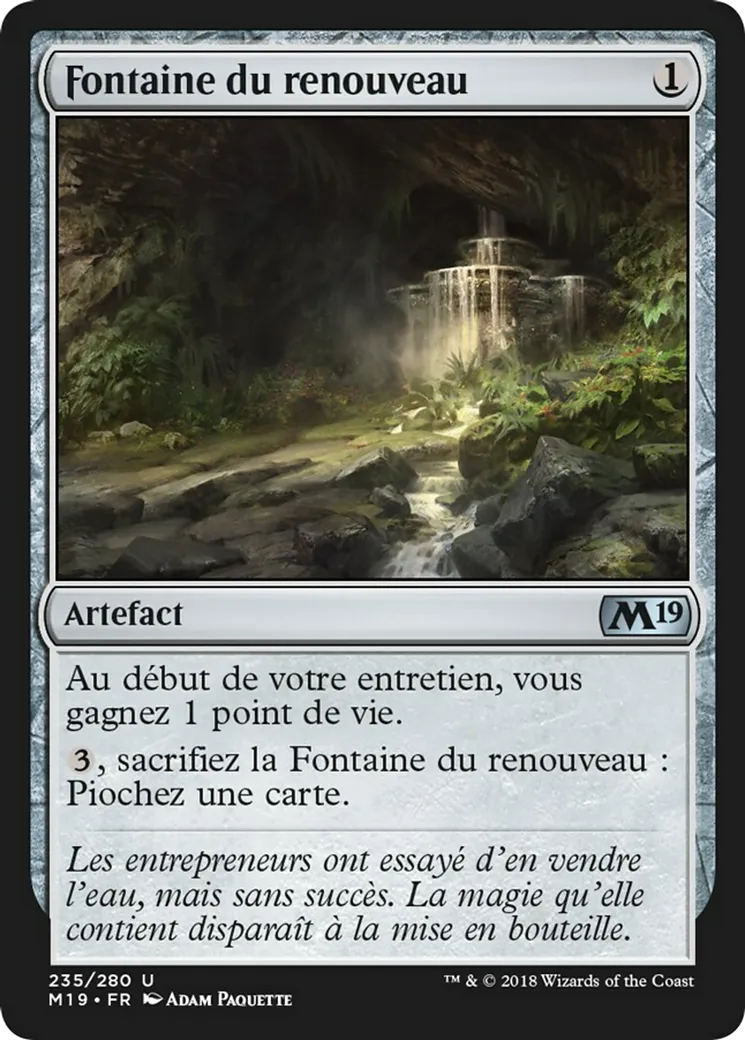 Fontaine du renouveau — Core Set 2019 — Magic: The Gathering