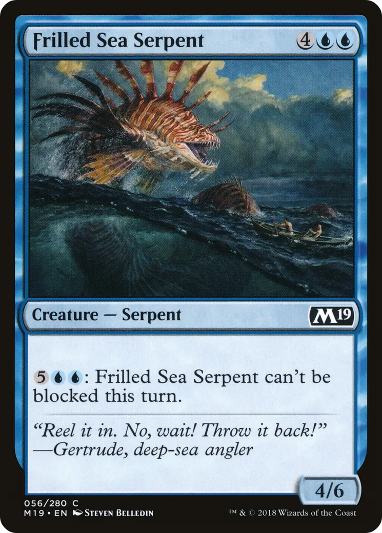 Frilled Sea Serpent from Core Set 2019 - Magic: The Gathering
