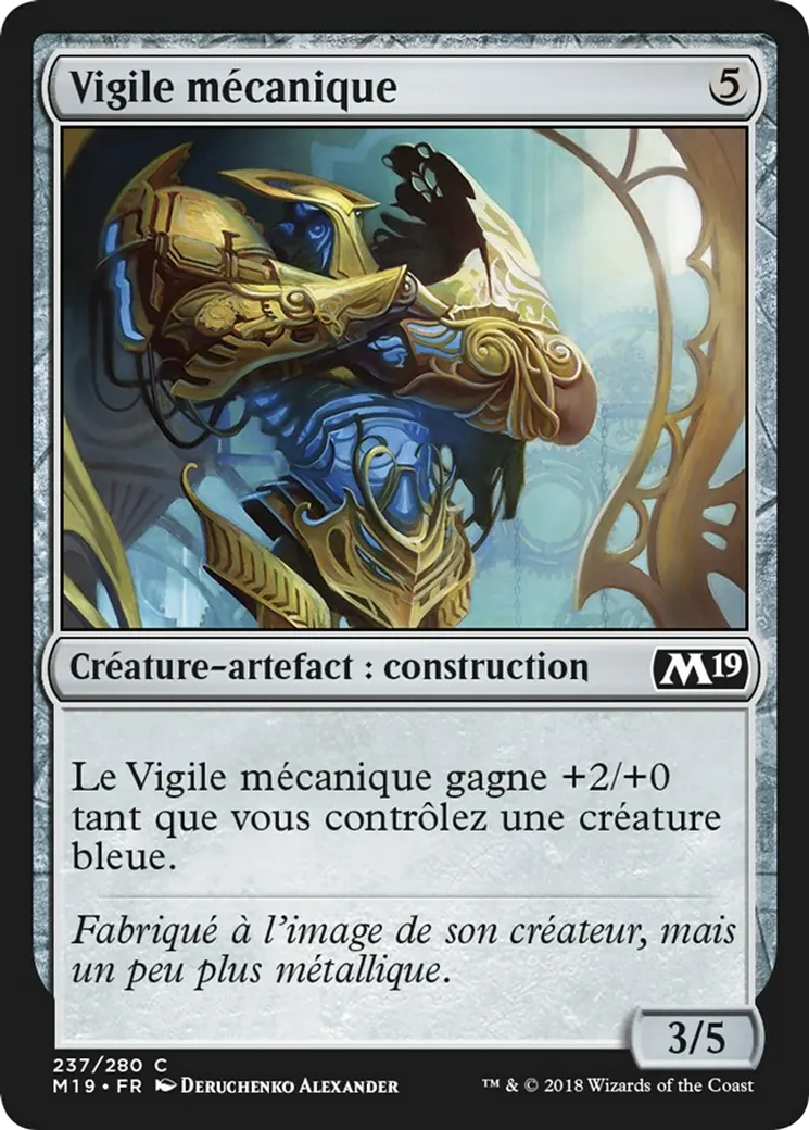 Vigile mécanique — Core Set 2019 — Magic: The Gathering