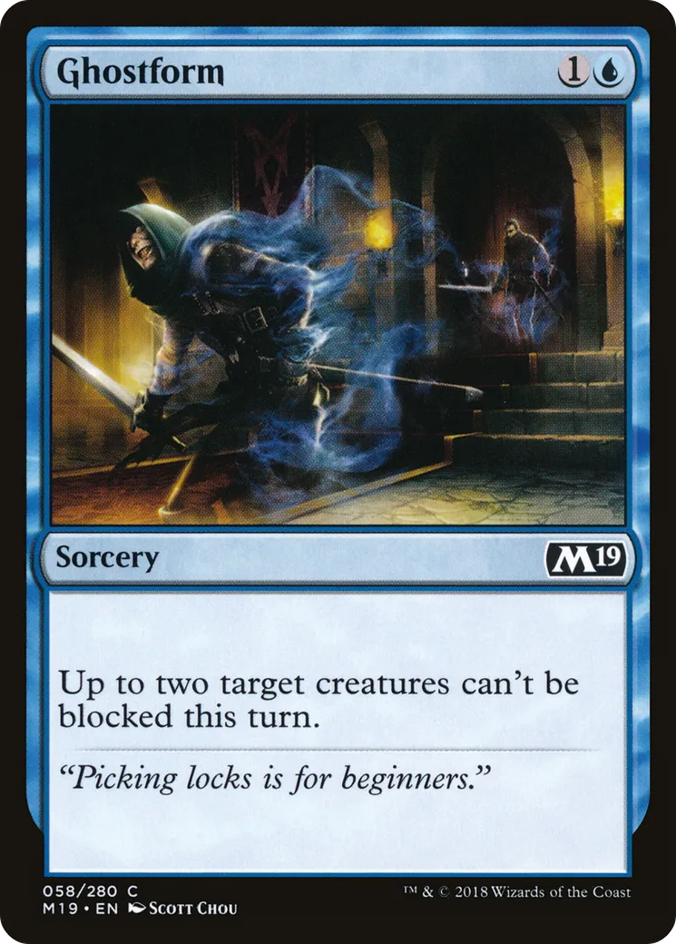 Ghostform — Core Set 2019 — Magic: The Gathering