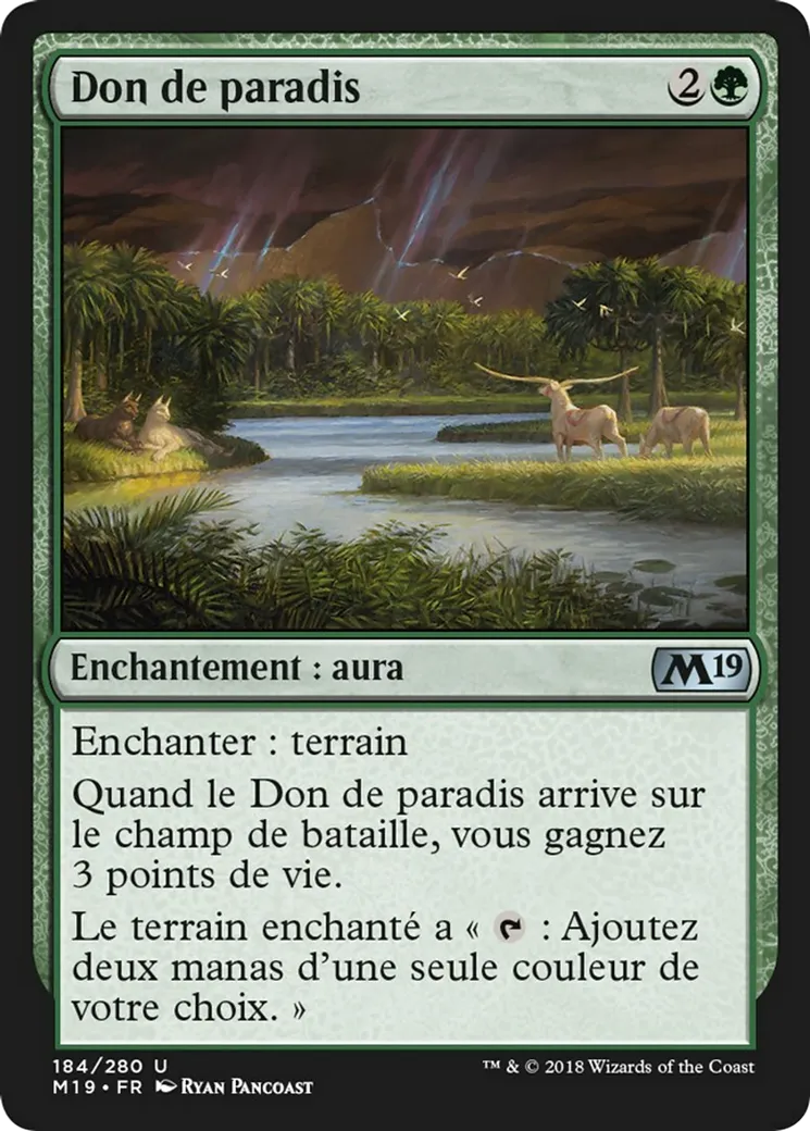 Don de paradis — Core Set 2019 — Magic: The Gathering