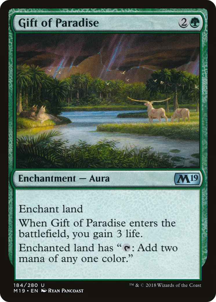 Gift of Paradise — Core Set 2019 — Magic: The Gathering
