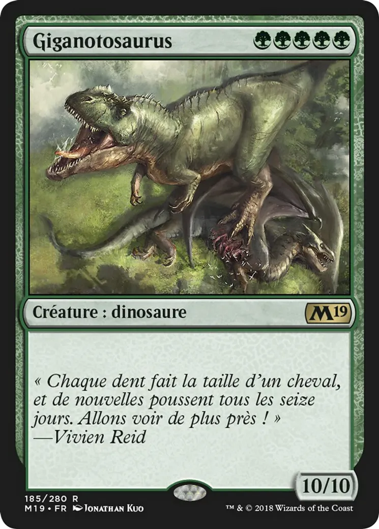 Giganotosaurus — Core Set 2019 — Magic: The Gathering