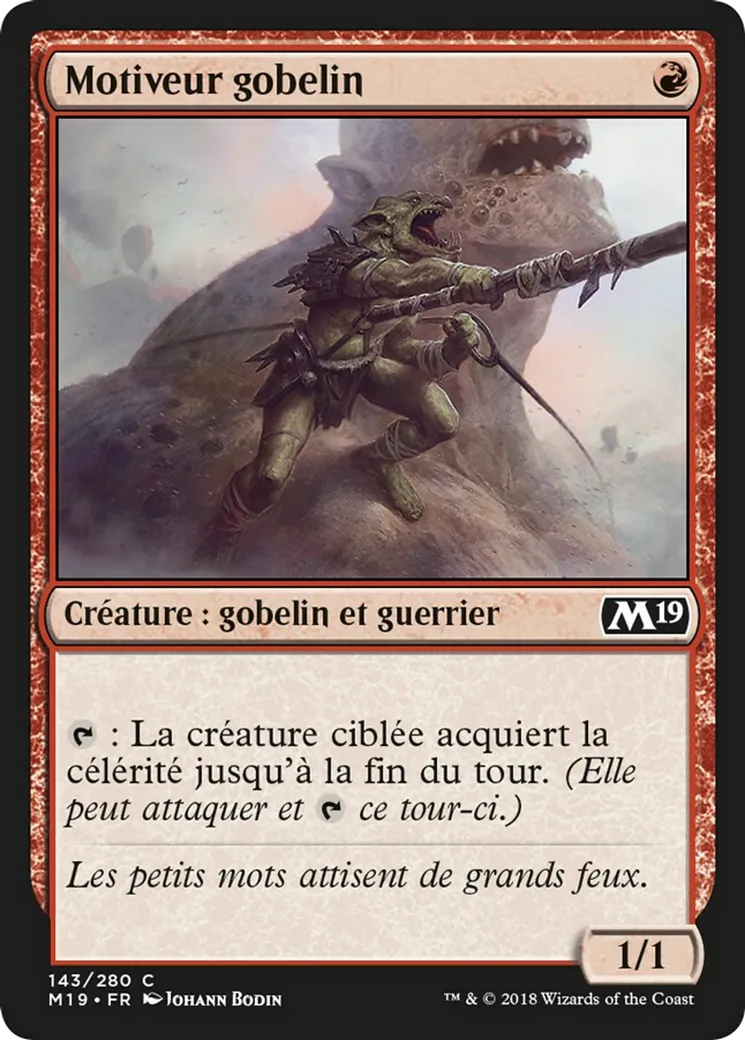 Motiveur gobelin — Core Set 2019 — Magic: The Gathering