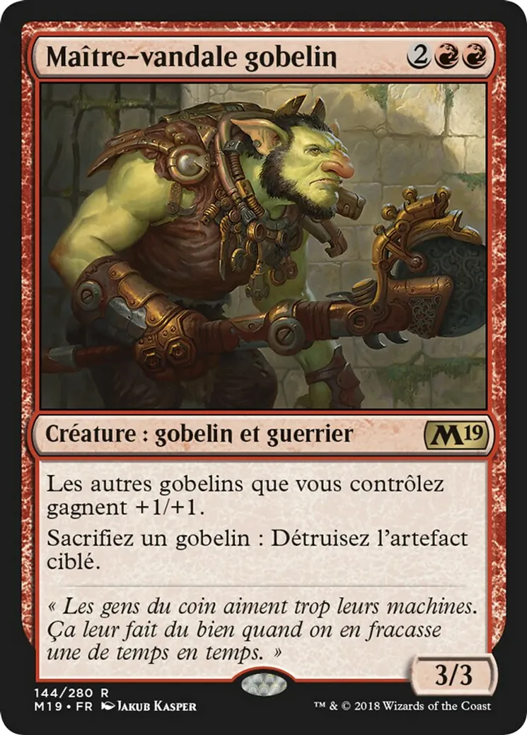 Maître-vandale gobelin from Core Set 2019 - Magic: The Gathering