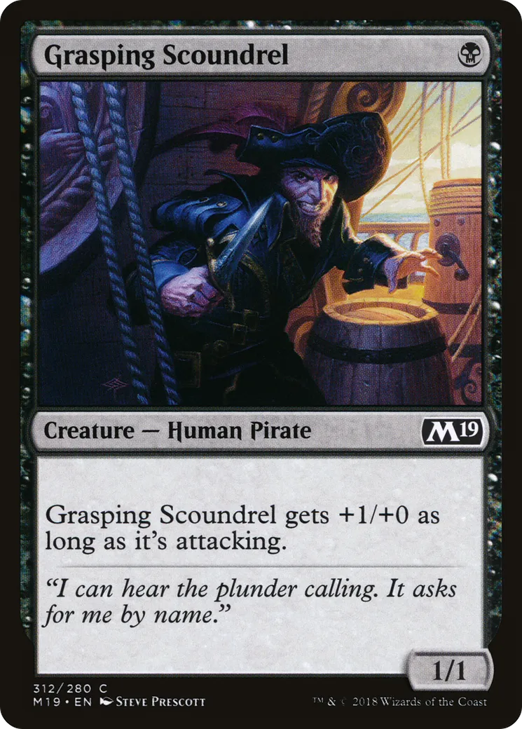 Grasping Scoundrel — Core Set 2019 — Magic: The Gathering