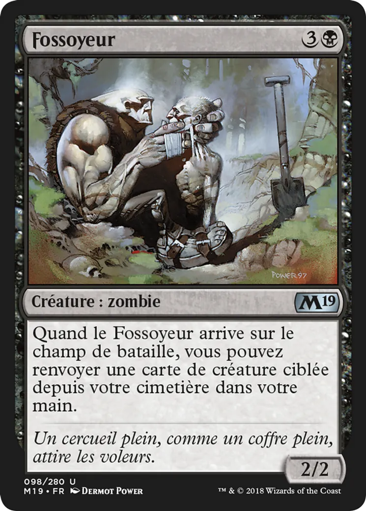Fossoyeur from Core Set 2019 - Magic: The Gathering