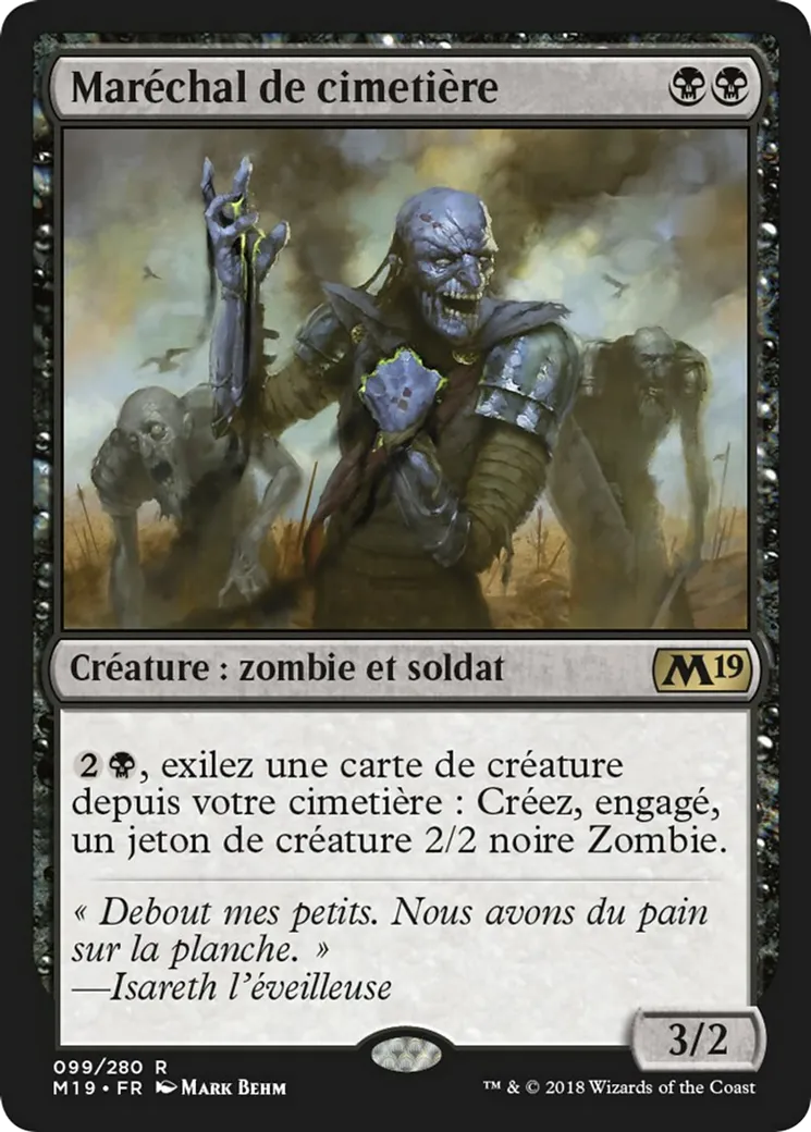 Maréchal de cimetière — Core Set 2019 — Magic: The Gathering