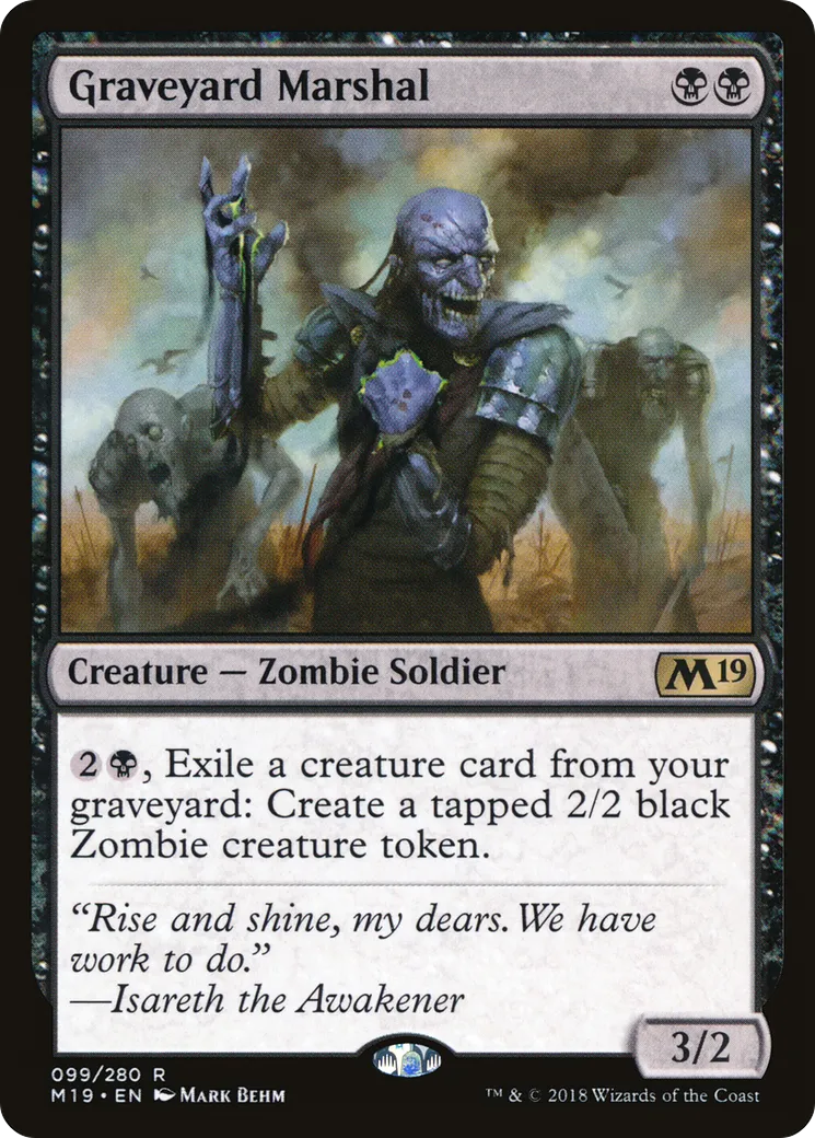 Maréchal de cimetière — Core Set 2019 — Magic: The Gathering