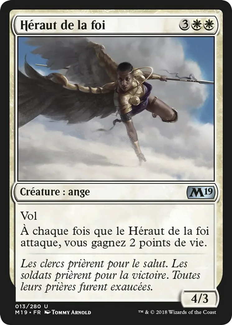 Héraut de la foi — Core Set 2019 — Magic: The Gathering