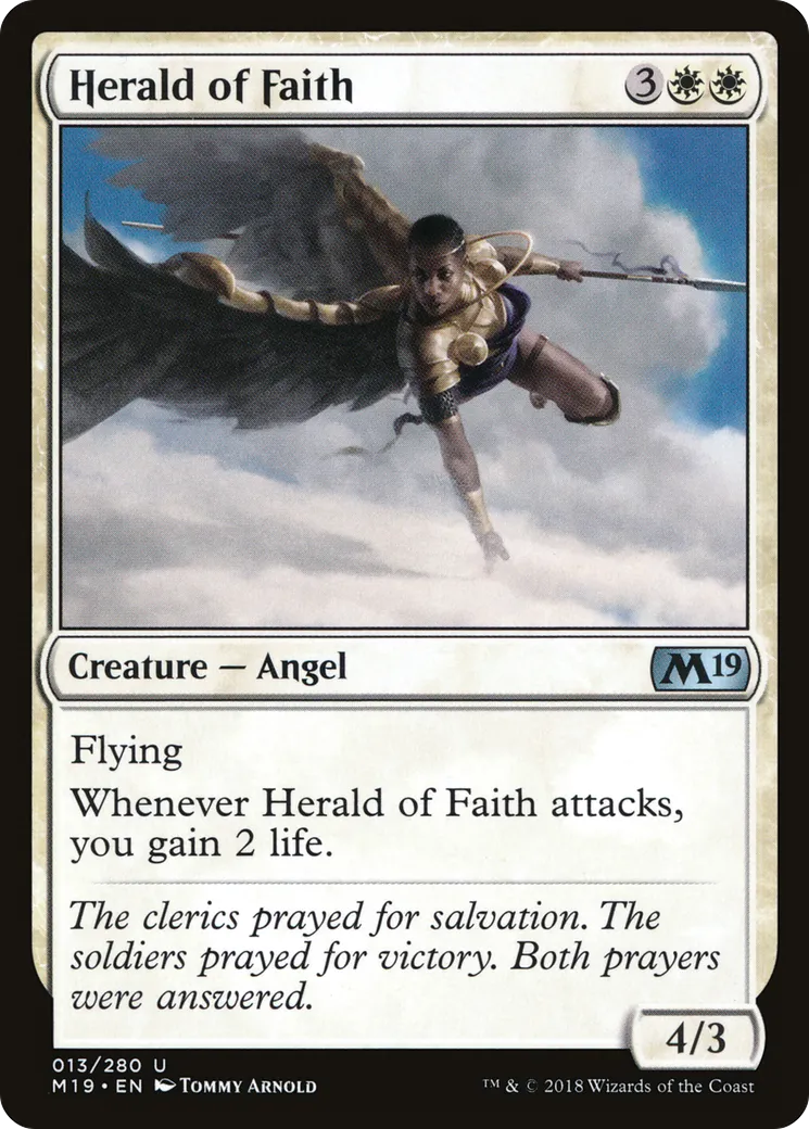 Héraut de la foi — Core Set 2019 — Magic: The Gathering