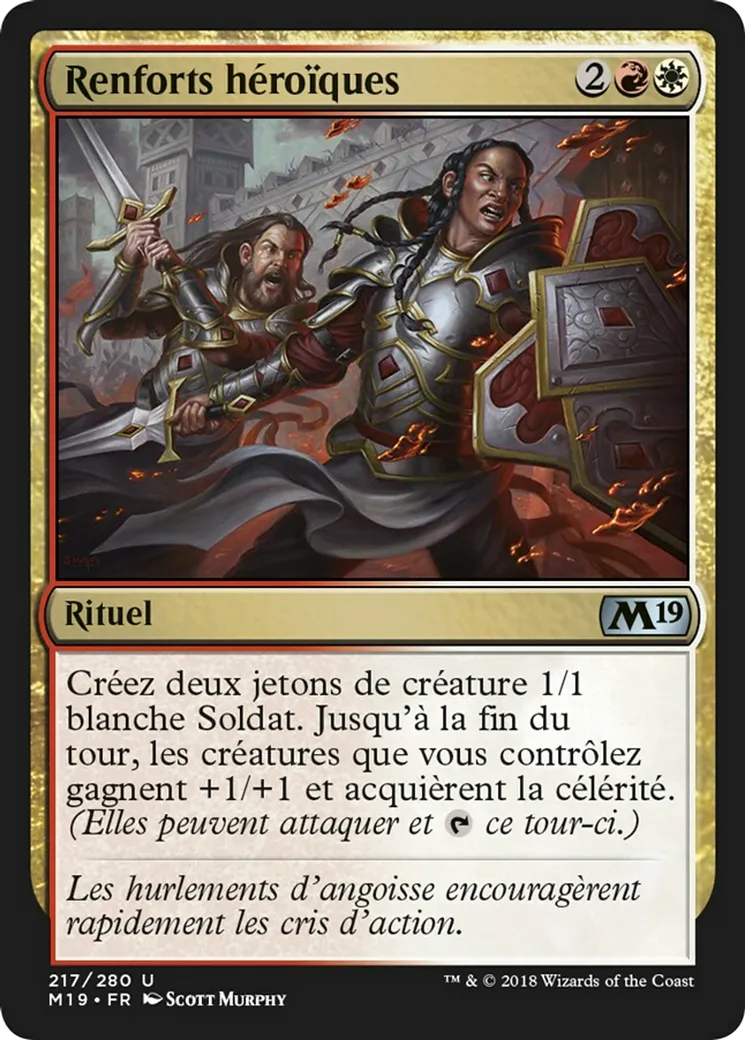 Renforts héroïques — Core Set 2019 — Magic: The Gathering