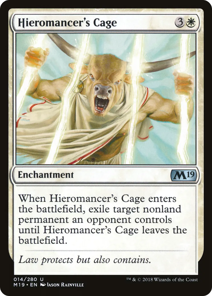 Cage du hiéromancien — Core Set 2019 — Magic: The Gathering