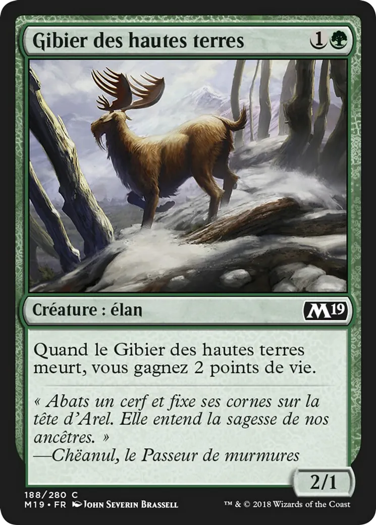 Gibier des hautes terres — Core Set 2019 — Magic: The Gathering