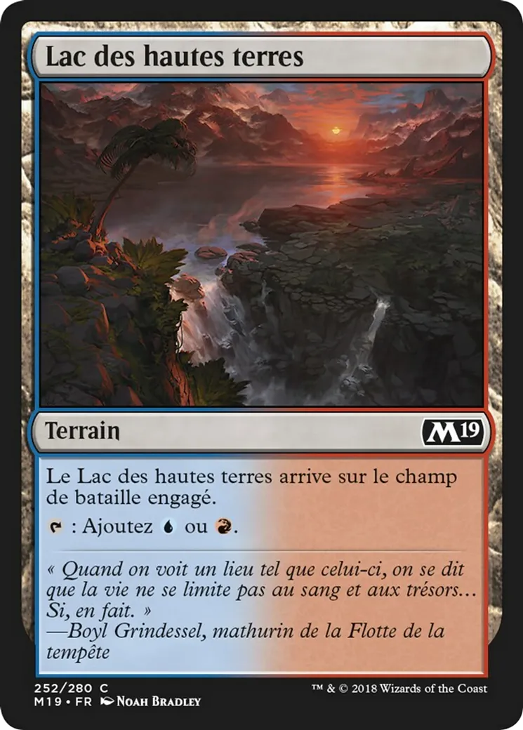 Lac des hautes terres — Core Set 2019 — Magic: The Gathering