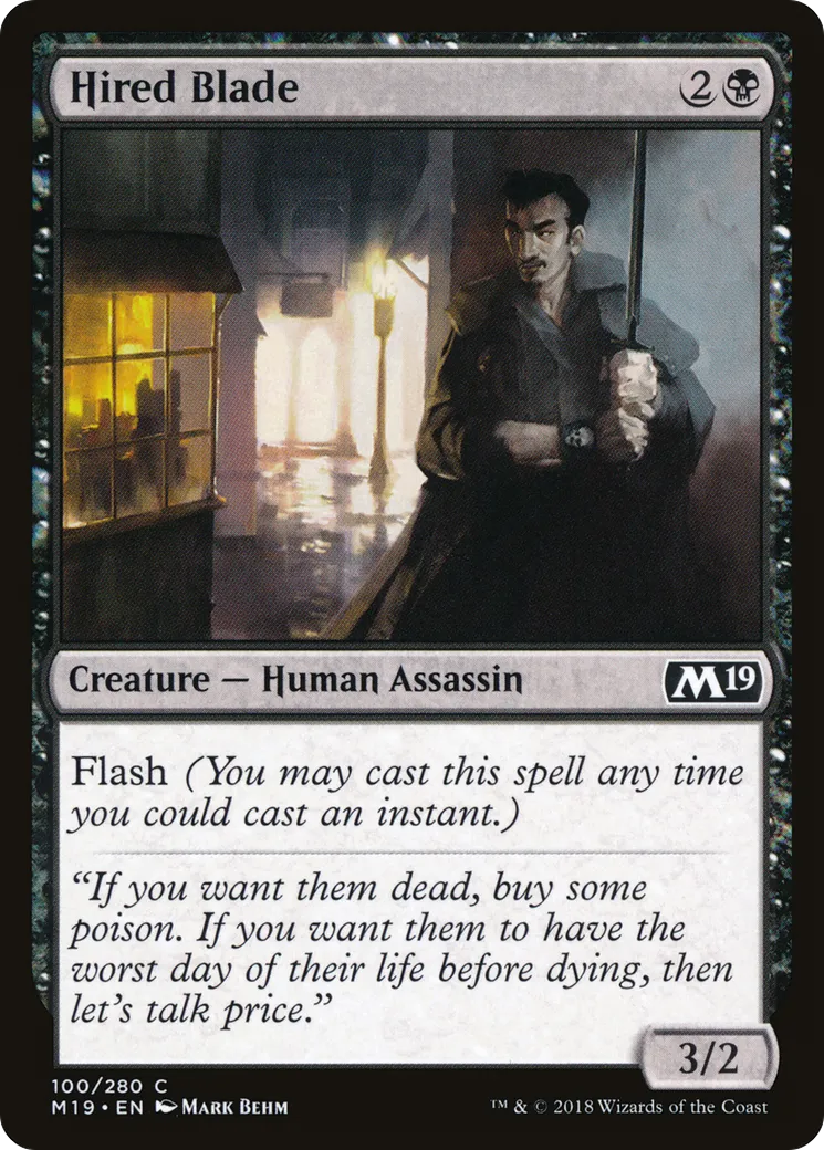 Bretteur à gages — Core Set 2019 — Magic: The Gathering