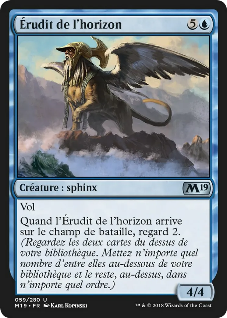 Érudit de l'horizon — Core Set 2019 — Magic: The Gathering