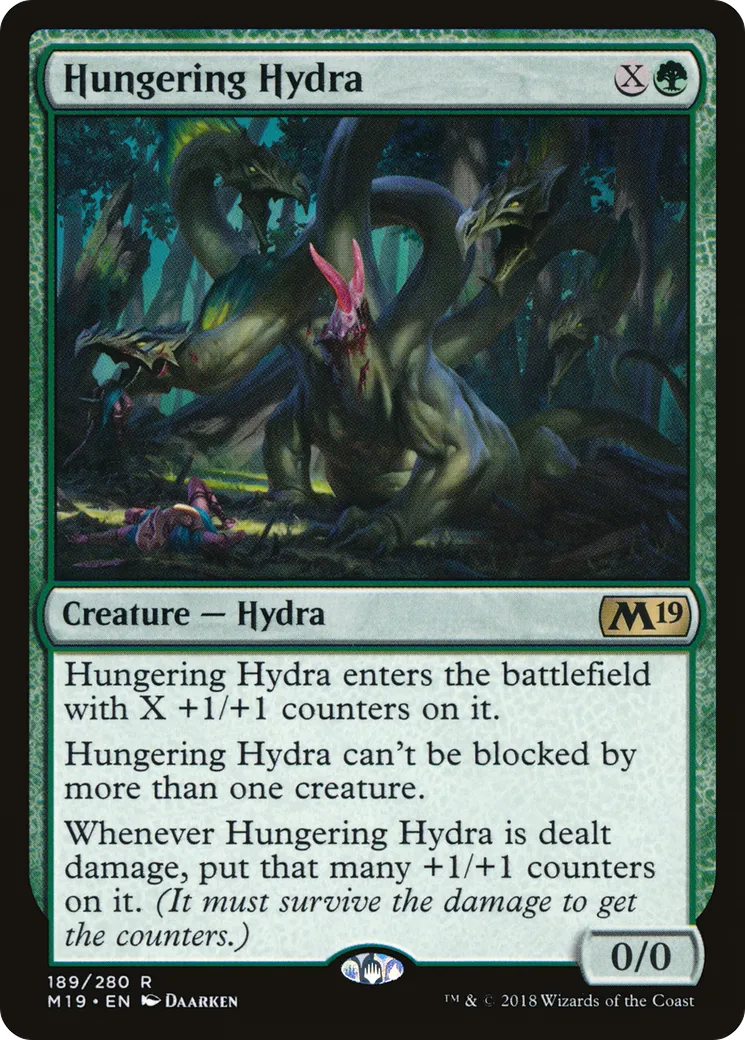 Hungering Hydra — Core Set 2019 — Magic: The Gathering