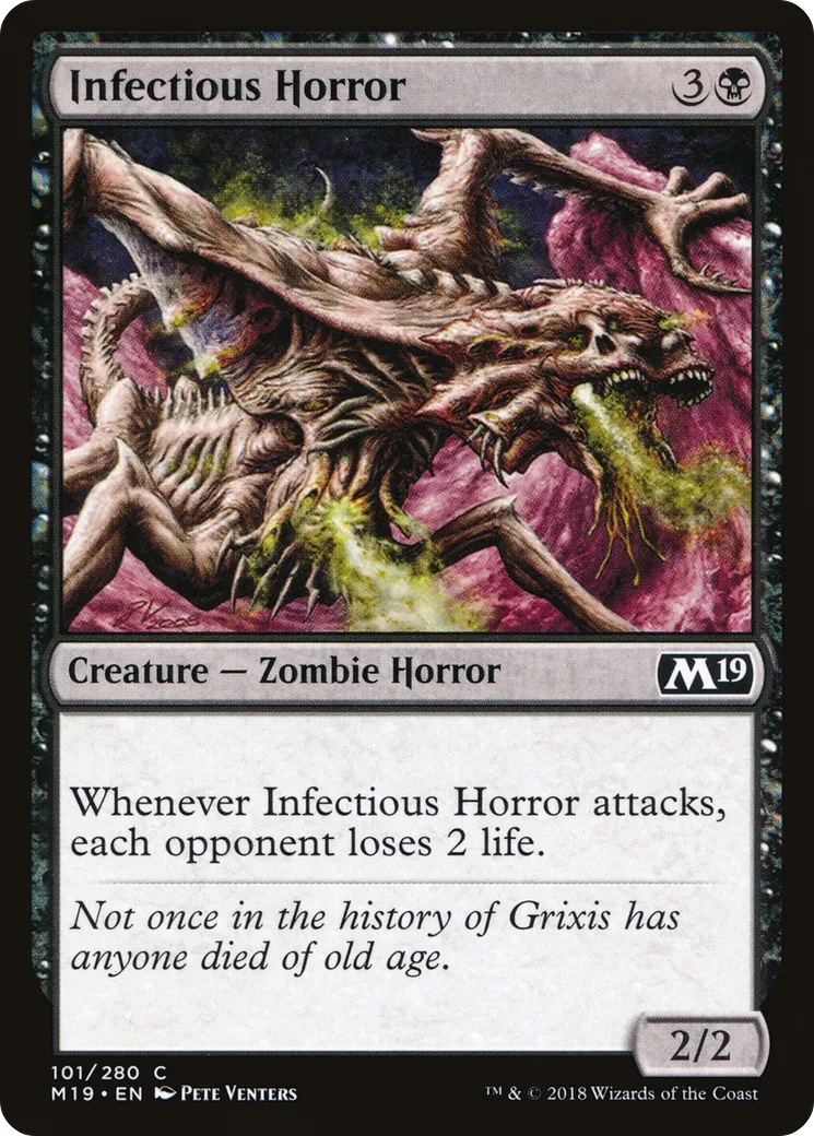 Infectious Horror — Core Set 2019 — Magic: The Gathering