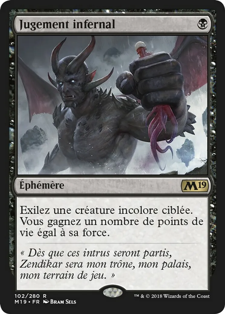 Jugement infernal — Core Set 2019 — Magic: The Gathering