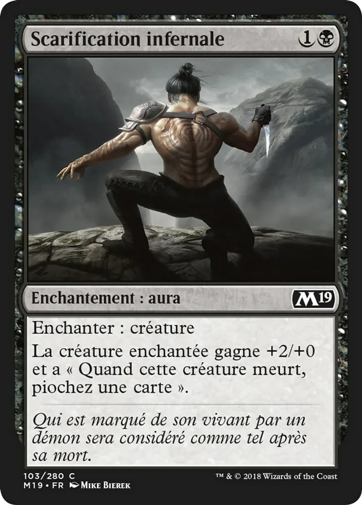 Scarification infernale — Core Set 2019 — Magic: The Gathering