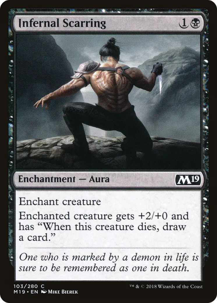 Scarification infernale — Core Set 2019 — Magic: The Gathering