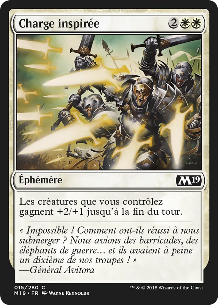 Charge inspirée — Core Set 2019 — Magic: The Gathering