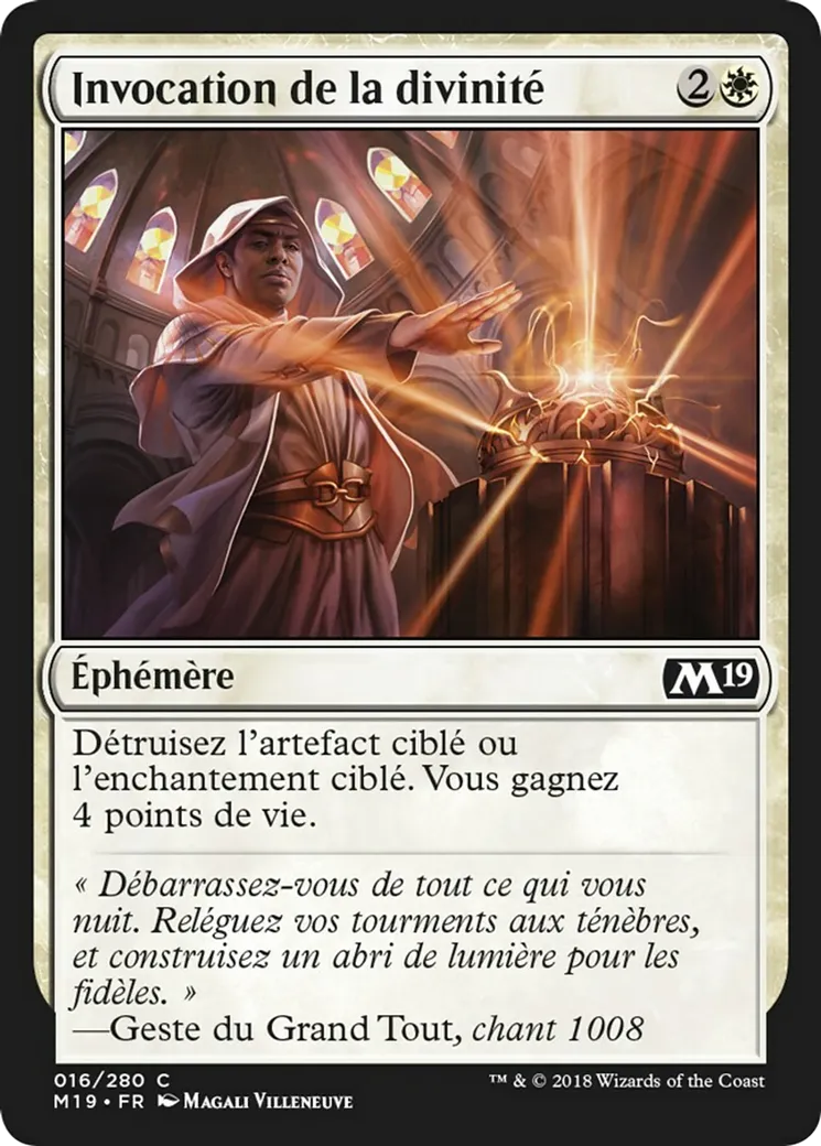 Invocation de la divinité — Core Set 2019 — Magic: The Gathering