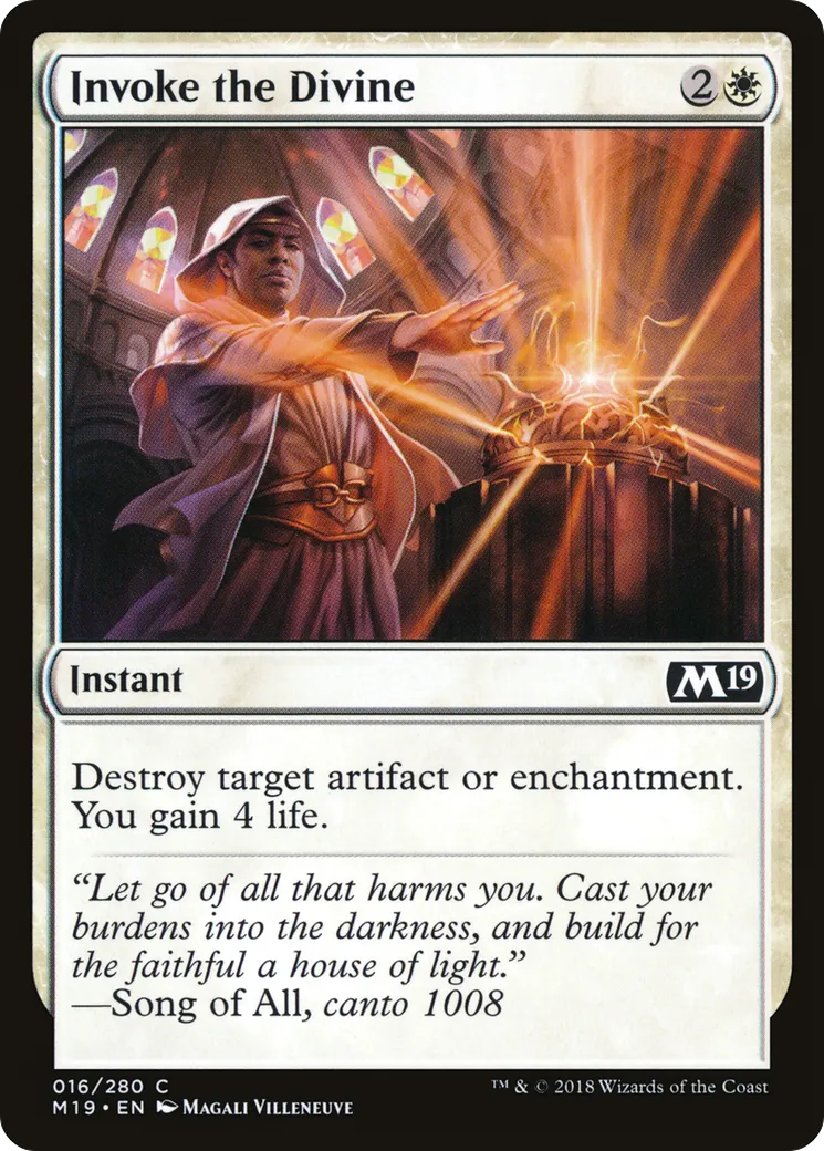 Invocation de la divinité — Core Set 2019 — Magic: The Gathering