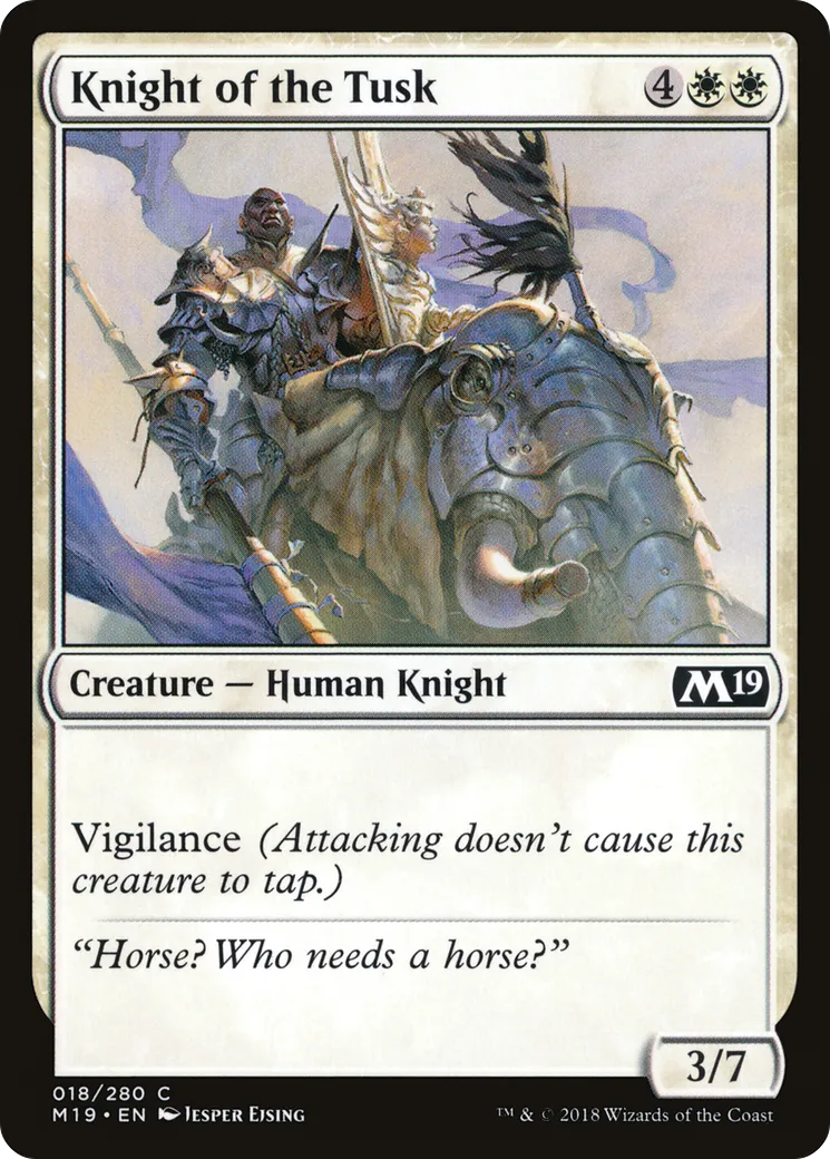 Chevalier de l'ivoire — Core Set 2019 — Magic: The Gathering