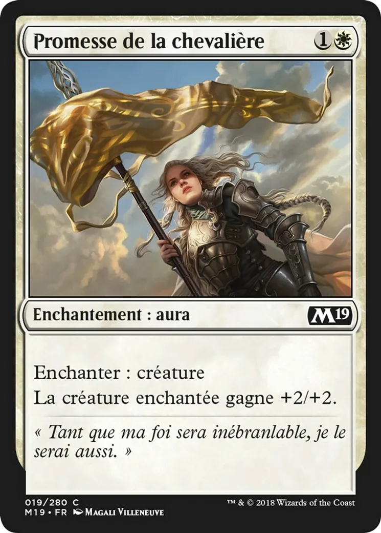 Promesse de la chevalière — Core Set 2019 — Magic: The Gathering